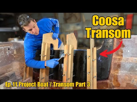 Fiberglassing A Composite Boat Transom! The RIGHT Way!