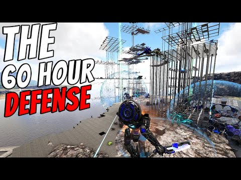 How I DEFENDED My BROKEN Cave For 60 HOURS (9v16) - ARK