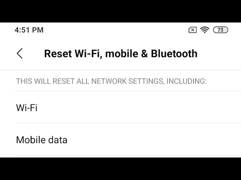 Xiaomi mi 9 and 9t reset network settings