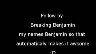 Breaking Benjamin follow me with lyrics