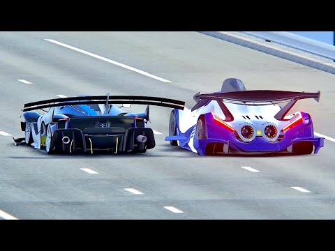 Ferrari FXX K GTR vs Devel Sixteen GTR - Drag Race