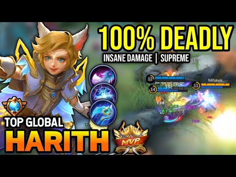 HARITH BEST BUILD 2023 | TOP GLOBAL HARITH GAMEPLAY | MOBILE LEGENDS✓