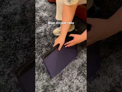 Gambar Stora Bangku Ottoman Lipat Fabric Line - Biru