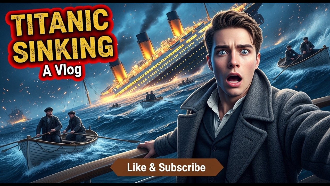 Titanic Sinking A Vlog from the Past          #viralvideo #foryou #home #beforeandafter