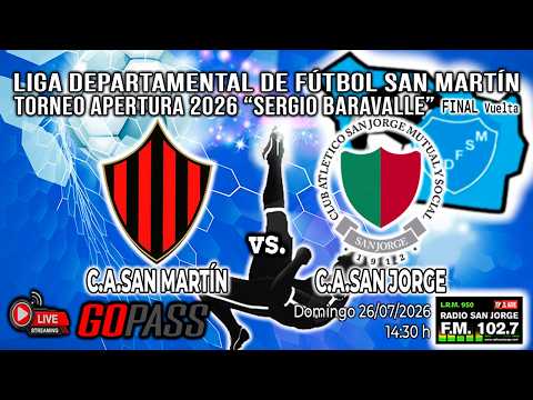 260726 LDFSM Torneo Apertura 2026 | C.A.San Martín vs C.A.San Jorge