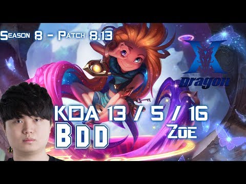 KZ BDD ZOE vs EZREAL ADC - Patch 8.13 KR Ranked