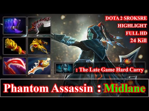 Miracle [Phantom Assassin] Midlane 24 Kill | AGHANIM BUILD | Dota 2 Pro MMR Gameplay