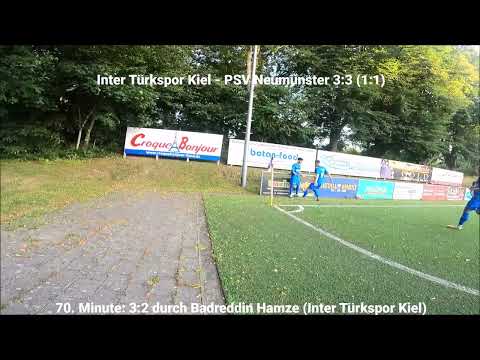 Inter Türkspor Kiel - PSV Neumünster 3:2 durch Badreddin Hamze (03.08.22)