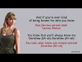 Taylor Swift Dorothea Lirik Terjemahan
