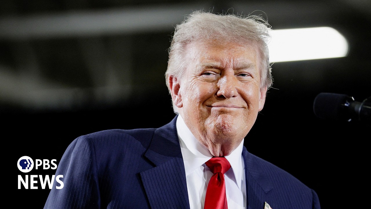 Video: Trump cites record trade deficits and 25% auto tariffs in GM speech interrupted by protester