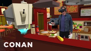 Conan Visits YouTube's VR Lab | CONAN on TBS