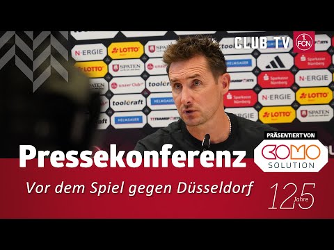 RE-LIVE: Die PK mit Miro Klose vor dem Spiel gegen Düsseldorf
