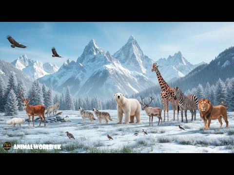 Arctic animals in 4K: Amazing Animals & Landscapes | Nature Sounds | Relaxing