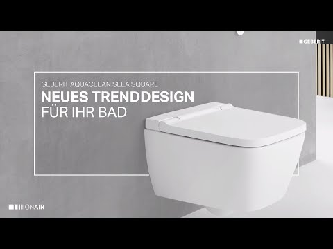 Das neue Trenddesign: Geberit AquaClean Sela Square | Neuheiten Preview 2024