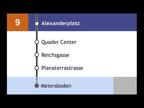 Stadtbus Chur Ansagen - 9 Bahnhofplatz-Meiersboden-Bahnhofplatz