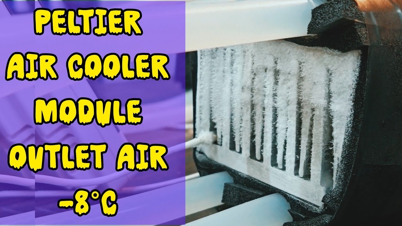 How I Built a super Peltier air Cooler, Temp 25°C to -8°C #thermoelectric_air_conditioner
