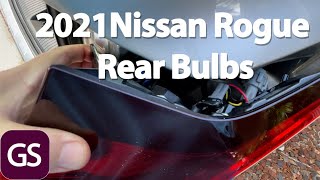 How To Change 2021 Nissan Rogue Rear Turn Signals Brake & Tail Lights To LED Bulbs