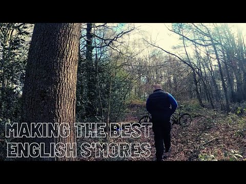 S'mores cooked in the Woods- Perfect Snack for Bikepacking/Wildcamping