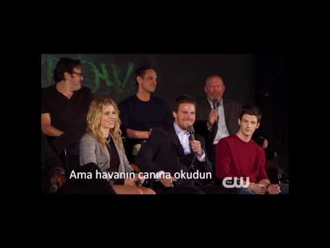Stephen Amell,David Ramsey,Grant Gustin Talks About First Arrow-Flash Crossover(Türkçe Altyazılı)