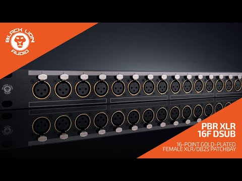 Introducing The PBR XLR 16F Dsub Patchbay!