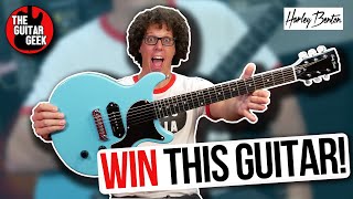 Video thumbnail for GUITAR GIVEAWAY (Now closed) - Win a Harley Benton DC Junior fat in Ferris Blue! by TheGuitarGeek