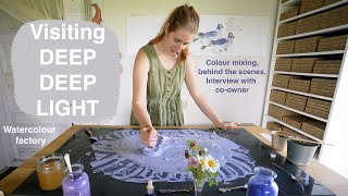 I visited magical Deep Deep Light handmade watercolour factory. Mixing colours & Latvian interview.