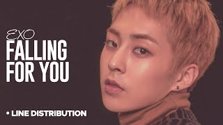 EXO - Falling For You : Line Distribution (Color Coded)