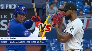 Asi Fue El Enfrentamiento Entre Juan Soto Vs Sandy Alcantara En MLB