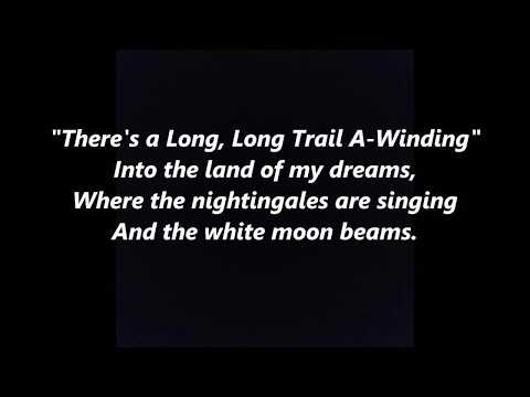 There's a Long Long Trail A-Winding Lyrics Words Text best top popular trending sing along song