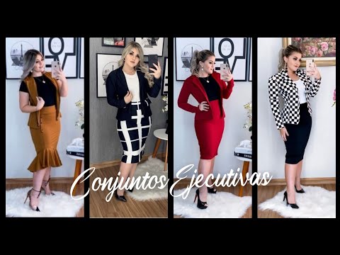 CONJUNTOS EJECUTIVOS PARA  MUJER 2021/ROPA EJECUTIVA MUJER/TREJES EJECUTIVOS/VESTIR formal #MODA2021