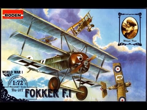  МОДЕЛЬ САМОЛЕТА FOKKER F.I (RODEN 017) 1:72