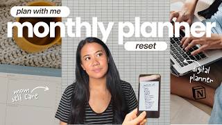 SAHM Monthly Reset Using My Digital Mom Planner