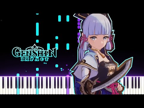 Genshin Impact OST - Fiery Pursuit (Inazuma Battle Theme) | [Piano Cover] (Synthesia)「ピアノ」