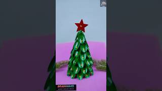 DIY Christmas Tree Using Plastic Spoons 🎄 | Easy Craft for Kids | Brainwaves