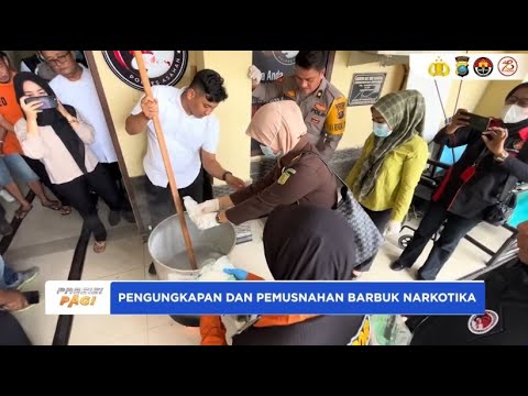 POLRES ASAHAN PEMUSNAHAN BARBUK NARKOTIKA