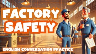 English Daily Life Conversation - Factory Safety - Advanced English Practice with Vocabulary Review