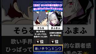 【完全版】殿堂入り全歌い手ランキングTop10!! #まふまふ #そらる #歌い手 #shorts #天月 #96猫 #すとぷり