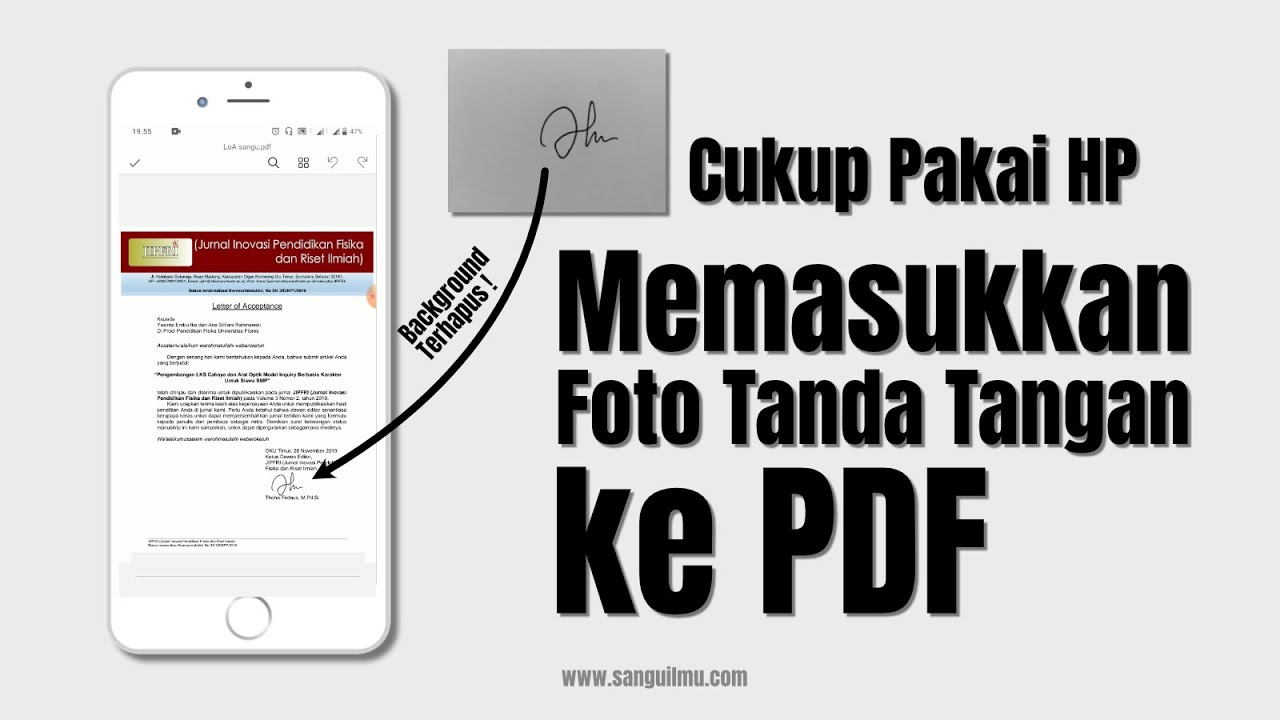 Memasukkan Foto ttd ke PDF - Menggunakan HP