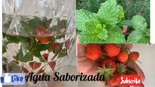 Como preparar gua saborizada !! #agua #sabor #refrescante