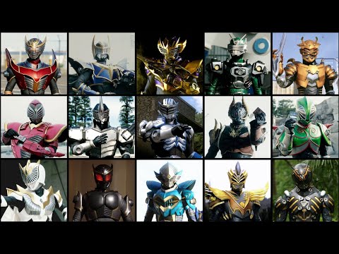 Kamen Rider Ryuki All Riders Henshin and Finisher (Ryuki - Odin)