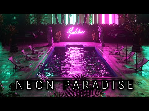 Chill Synth / Synthwave / Chillwave Mix - Neon Paradise // Royalty Free  Copyright Safe Music