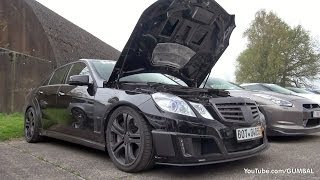Brabus E V12 Sedan 800HP - Revs & Dragraces!