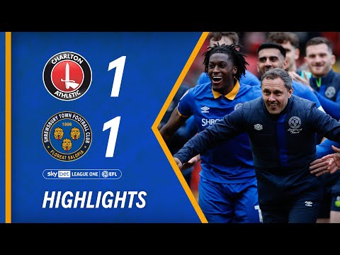 Charlton Athletic 1-1 Shrewsbury Town | 23/24 highlights