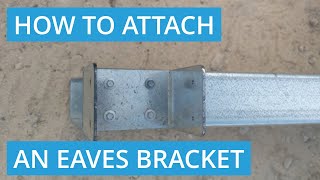 How to Attach an Eaves Bracket Onto a Column