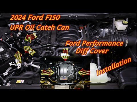 2024 Ford F150 4x4 5.0 - UPR Oil Catch Can and Ford Performance diff cover installation