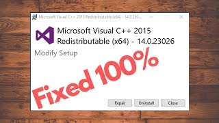 How to Fix Microsoft Visual C 2015 Redistributable Setup Failed error 0x80240017