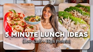 5 MINUTE MEALS FOR WEIGHT LOSS! Low Carb, High Protein
