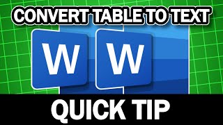 How to Convert Table To Text In Word Using This Quick Tip
