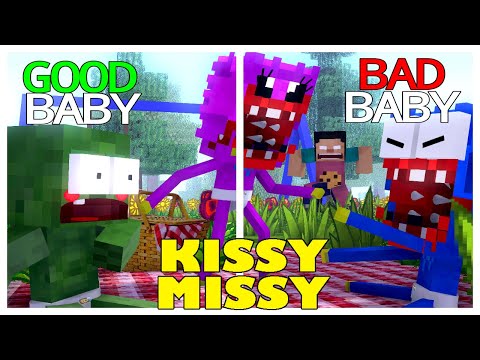 ZOMBIE AND HUGGY MEET KISSY MISSY - MINECRAFT ANIMATION
