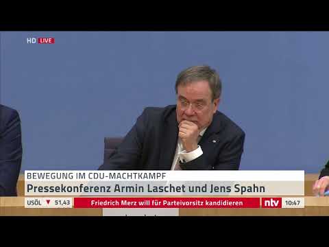 Live: Sind das die neuen Bewerber um den CDU-Vorsitz? Spahn und Laschet treten vor die Presse